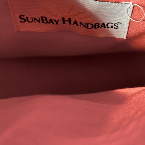 SunBay Handbags lined straw purse in pink - Picture 11 of 14